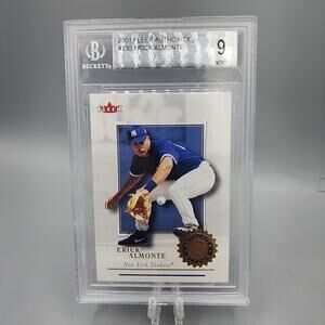 2001 Fleer Authority Erick Almonte Rookie RC #130 2001 BGS 9.0 Mint Baseball